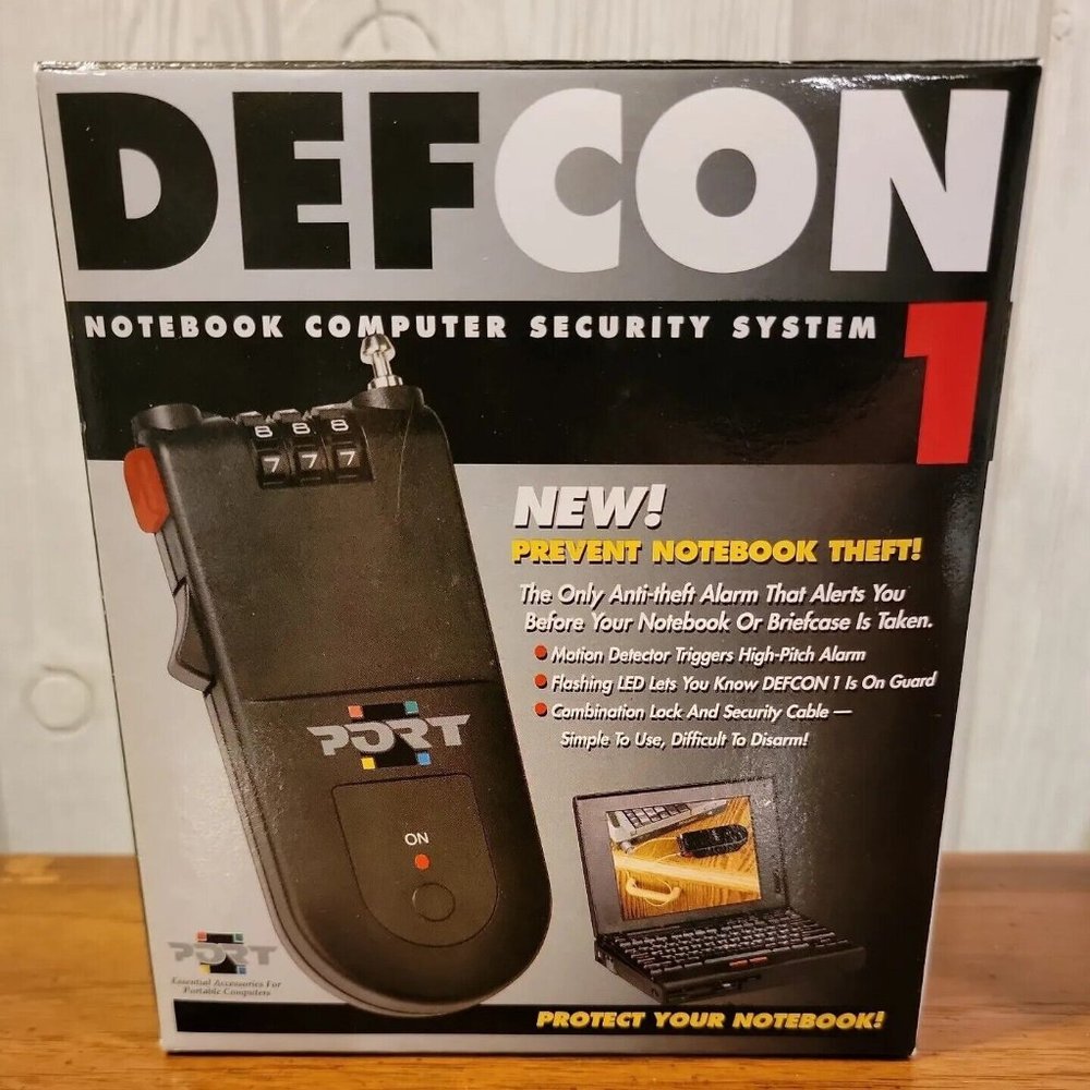 New in Box DEFCON 1 Notebook Computer Security System Alarm (SEL0400)